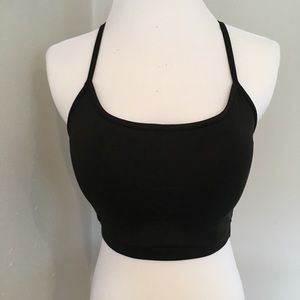 Sports Bra Workout Cami Bra Top Cross Back Detail